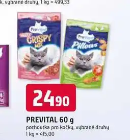 Trefa PREVITAL 60 g pochoutka pro kočky, vybrané druhy nabídka