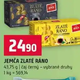 Terno JEMČA ZLATÉ RÁNO 43,75 g čaj černý vybrané druhy nabídka
