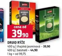 Terno DRUID RÝŽE 400 g thajská jasmínová 400 g basmati nabídka
