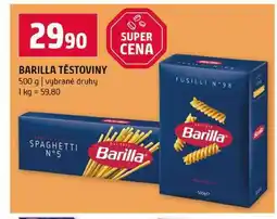 Terno BARILLA TĚSTOVINY 500 g vybrané druhy nabídka