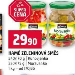 Terno HAMÉ ZELENINOVÁ SMĚS 340/170 g Kunovjanka 330/175 g Moravanka nabídka