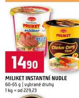 Terno MILIKET INSTANTNÍ NUDLE 60-65 g vybrané druhy nabídka