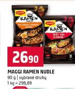 Terno MAGGI RAMEN NUDLE 90 g vybrané druhy nabídka