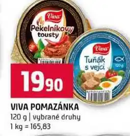 Terno VIVA POMAZÁNKA 120 g vybrané druhy nabídka