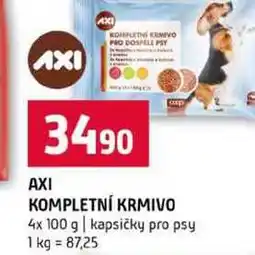 Terno AXI KOMPLETNÍ KRMIVO 4x 100 g kapsičky pro psy nabídka