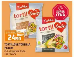 Terno TORTILLOVE TORTILLA PLACKY 240 g vybrané druhy nabídka