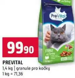 Terno PREVITAL 1,4 kg granule pro kočky nabídka