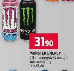 Terno MONSTER ENERGY 0,5l energetický nápoj vybrané druhy nabídka