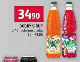 Terno DOBRÝ SIRUP 0,7l vybrané druhy nabídka