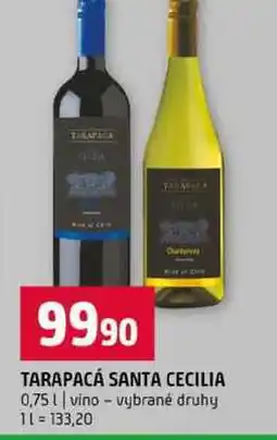 Terno TARAPACÁ SANTA CECILIA 0,75l vino vybrané druhy nabídka