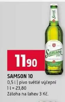 Terno Samson 0,5l pivo světlé výčepní nabídka