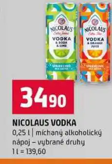 Terno NICOLAUS VODKA 0,25l míchaný alkoholický nápoj vybrané druhy nabídka