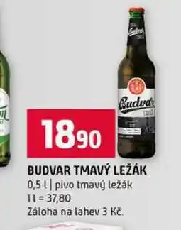 Terno BUDVAR TMAVÝ LEŽÁK 0,5l pivo tmavý ležák nabídka
