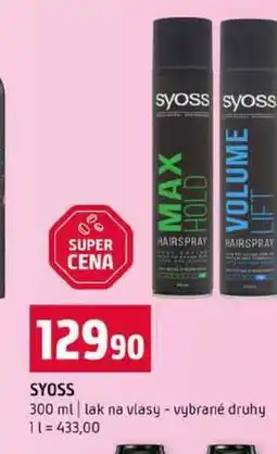 Terno SYOSS 300 ml lak na vlasy vybrané druhy nabídka