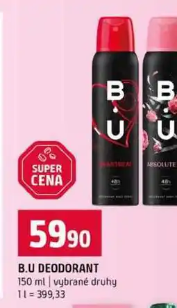 Terno B.U DEODORANT 150 ml vybrané druhy nabídka