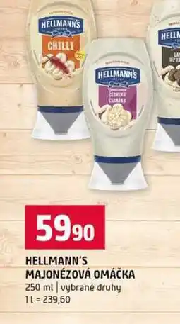 Terno HELLMANN'S MAJONÉZOVÁ OMÁČKA 250 ml vybrané druhy nabídka