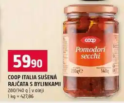 Terno COOP ITALIA SUŠENÁ RAJČATA S BYLINKAMI 280/140 g v oleji nabídka