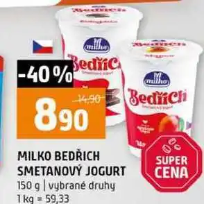 Terno MILKO BEDŘICH SMETANOVÝ JOGURT 150 g vybrané druhy nabídka