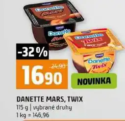 Terno DANETTE MARS, TWIX 115 g vybrané druhy nabídka