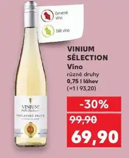 Kaufland VINIUM SÉLECTION Víno nabídka