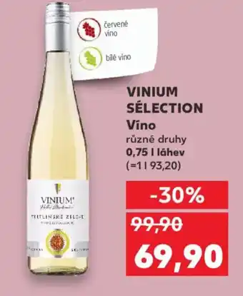 Kaufland VINIUM SÉLECTION Víno nabídka