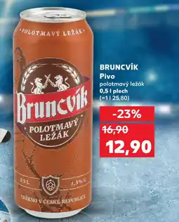 Kaufland BRUNCVÍK Pivo nabídka