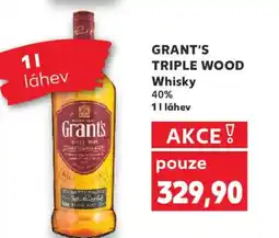 Kaufland GRANT'S TRIPLE WOOD Whisky 40% nabídka
