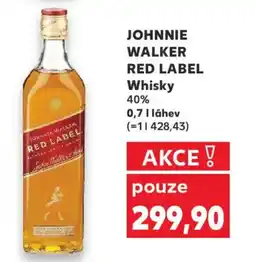 Kaufland JOHNNIE WALKER RED LABEL Whisky 40% nabídka