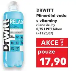 Kaufland DRWITT Minerální voda s vitamíny nabídka