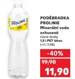 Kaufland PODĚBRADKA PROLINIE Minerální voda ochucená nabídka