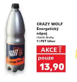 Kaufland CRAZY WOLF Energetický nápoj nabídka