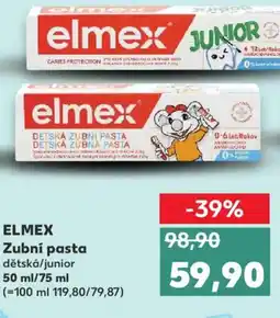 Kaufland ELMEX Zubní pasta dětská/junior nabídka