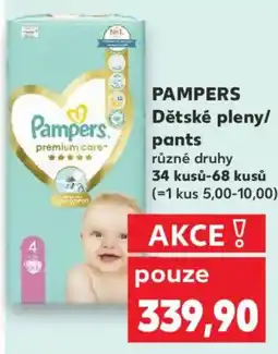 Kaufland PAMPERS Dětské pleny/ pants nabídka