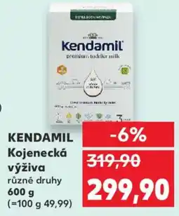 Kaufland KENDAMIL Kojenecká výživa nabídka