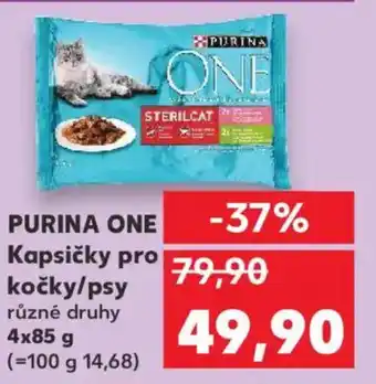 Kaufland PURINA ONE Kapsičky pro kočky/psy nabídka
