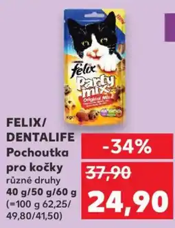 Kaufland FELIX/ DENTALIFE Pochoutka pro kočky nabídka