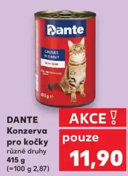 Kaufland DANTE Konzerva pro kočky nabídka