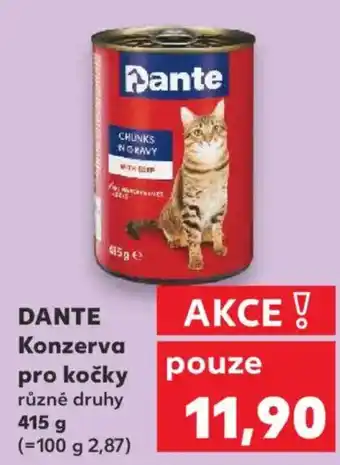 Kaufland DANTE Konzerva pro kočky nabídka