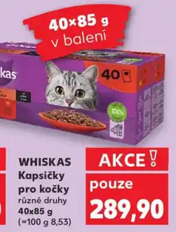 Kaufland WHISKAS Kapsičky pro kočky nabídka