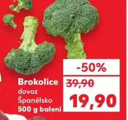Kaufland Brokolice dovoz Španělsko nabídka