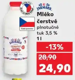 Kaufland Mléko čerstvé nabídka