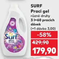 Kaufland SURF Prací gel nabídka