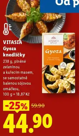 Lidl VITASIA Gyoza knedlíčky nabídka