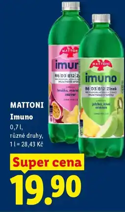 Lidl MATTONI Imuno nabídka