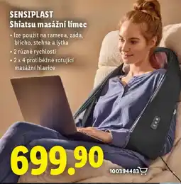 Lidl SENSIPLAST Shiatsu masážní límec nabídka