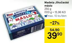 Tesco Madeta Jihočeské máslo nabídka