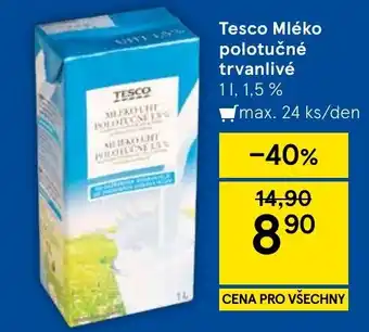 Tesco Tesco Mléko polotučné trvanlivé nabídka