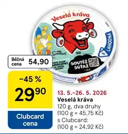 Tesco Veselá kráva nabídka
