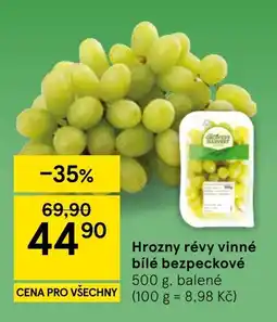 Tesco Hrozny révy vinné bílé bezpeckové nabídka