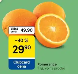 Tesco Pomeranče nabídka